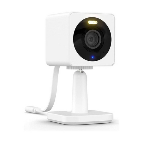 Indoor/Outdoor Wi-Fi Security Camera, Panoramic Lens, Color Night Vision, Built-in Spotlight and Siren